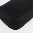 PRADA Accessory Pouch Nylon Black Silver Auth 186312A-9