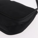 PRADA Accessory Pouch Nylon Black Silver Auth 186312A-14