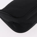 PRADA Accessory Pouch Nylon Black Silver Auth 186312A-15