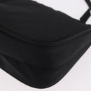 PRADA Accessory Pouch Nylon Black Silver Auth 186312A-16