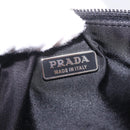 PRADA Accessory Pouch Nylon Black Silver Auth 186312A-18