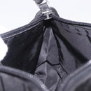 PRADA Accessory Pouch Nylon Black Silver Auth 186312A-19