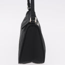 PRADA Accessory Pouch Nylon Black Silver Auth 186312A-4