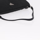 PRADA Accessory Pouch Nylon Black Silver Auth 186312A-7