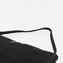 PRADA Accessory Pouch Nylon Black Silver Auth 186312A-8