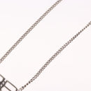 BALENCIAGA BB Icon Necklace metal Silver tone Auth 186316A-13