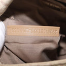 FENDI Zucchino Canvas Mamma Baguette Schoudertas Beige Goud Auth 186319A-12