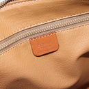 CELINE Macadam Canvas Boston Bag PVC Leather Brown Gold Auth 186321A-18