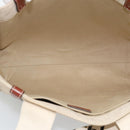 Chloe Woody Tote Bag Canvas Beige Auth 186322A-11