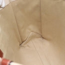 Chloe Woody Tote Bag Canvas Beige Auth 186322A-18