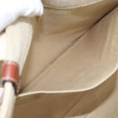 Chloe Woody Tote Bag Canvas Beige Auth 186322A-19