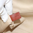 Chloe Woody Tote Bag Canvas Beige Auth 186322A-12