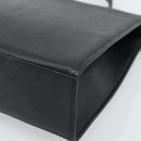 SAINT LAURENT Hand Bag Leather Black Gold Auth 186323A-15