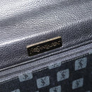 SAINT LAURENT Hand Bag Leather Black Gold Auth 186323A-10