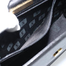 SAINT LAURENT Hand Bag Leather Black Gold Auth 186323A-20