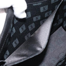 SAINT LAURENT Hand Bag Leather Black Gold Auth 186323A-12