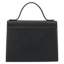 SAINT LAURENT Hand Bag Leather Black Gold Auth 186323A-2