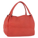 BOTTEGA VENETA INTRECCIATO Tote Bag Leather Red 222322 Auth 186324A-1