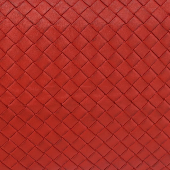 BOTTEGA VENETA INTRECCIATO Tote Bag Leather Red 222322 Auth 186324A