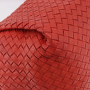 BOTTEGA VENETA INTRECCIATO Tote Bag Leather Red 222322 Auth 186324A-10