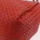 BOTTEGA VENETA INTRECCIATO Tote Bag Leather Red 222322 Auth 186324A-16