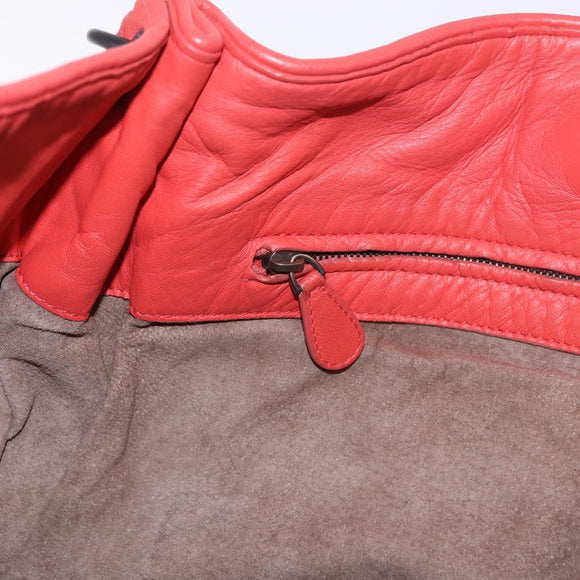 BOTTEGA VENETA INTRECCIATO Tote Bag Leather Red 222322 Auth 186324A
