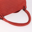 BOTTEGA VENETA INTRECCIATO Tote Bag Leather Red 222322 Auth 186324A-8