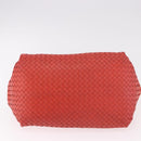 BOTTEGA VENETA INTRECCIATO Tote Bag Leather Red 222322 Auth 186324A-5