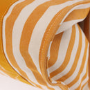 HERMES Cannes PM Hand Bag Canvas Yellow Silver Auth 186325A-16