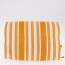 HERMES Cannes PM Hand Bag Canvas Yellow Silver Auth 186325A-5