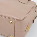 PRADA Hand Bag Saffiano leather 2way Pink Gold Auth 186328A-9