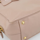 PRADA Hand Bag Saffiano leather 2way Pink Gold Auth 186328A-16