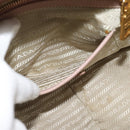 PRADA Hand Bag Saffiano leather 2way Pink Gold Auth 186328A-27