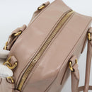 PRADA Hand Bag Saffiano leather 2way Pink Gold Auth 186328A-6