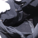 BALENCIAGA Hand Bag Canvas Black Silver 619458 Auth 186329A-22
