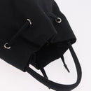 BALENCIAGA Hand Bag Canvas Black Silver 619458 Auth 186329A-7