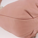 LOEWE Shoulder Bag Leather Pink Silver Auth 186331A-9