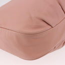 LOEWE Shoulder Bag Leather Pink Silver Auth 186331A-15