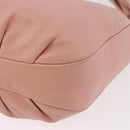 LOEWE Shoulder Bag Leather Pink Silver Auth 186331A-16