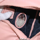 LOEWE Shoulder Bag Leather Pink Silver Auth 186331A-17