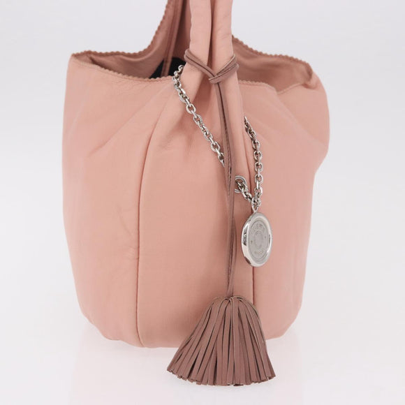 LOEWE Schoudertas Leer Roze Zilver Origineel 186331A