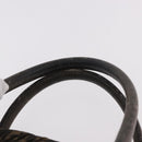 FENDI Zucca Canvas Hand Bag Black Brown Auth 186332-8