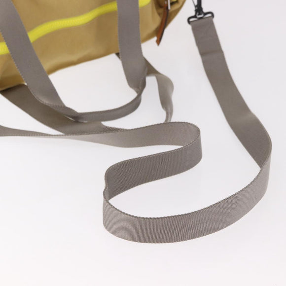 LOEWE Loewe Nature Tote Bag Canvas 2way Beige Zilver Auth 186333A