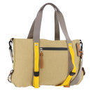 LOEWE Loewe Nature Tote Bag Canvas 2way Beige Zilver Auth 186333A-1