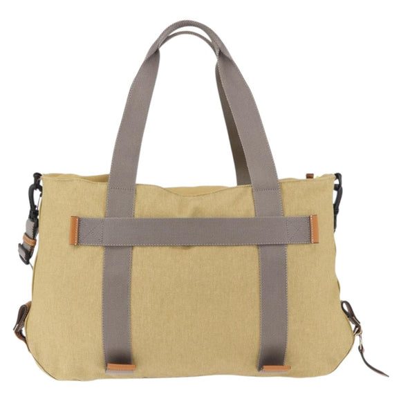 LOEWE Loewe Nature Tote Bag Canvas 2way Beige Zilver Auth 186333A
