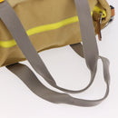 LOEWE Loewe Nature Tote Bag Canvas 2way Beige Zilver Auth 186333A-8