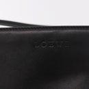LOEWE Shoulder Bag Leather Black Gold Auth 186334A-17