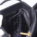 LOEWE Shoulder Bag Leather Black Gold Auth 186334A-18