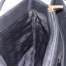 LOEWE Shoulder Bag Leather Black Gold Auth 186334A-21