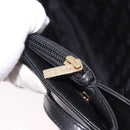 LOEWE Shoulder Bag Leather Black Gold Auth 186334A-23